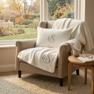 Ruhige Luxus-Minimalist-Schwan-Medium-Sherpa-Decke Sherpadecke