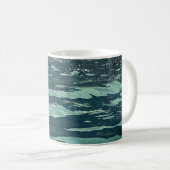 Ruhige Meerwellen Beruhigende Meereslandschaft Kaf Kaffeetasse (VorderseiteRechts)