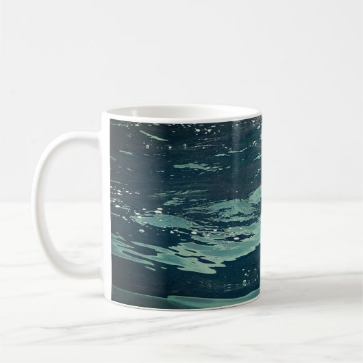 Ruhige Meerwellen Beruhigende Meereslandschaft Kaf Kaffeetasse (Links)