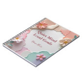 Ruhige Mind Loud Goals - Individuelle Name Motivie Notizblock (Linke Seite)