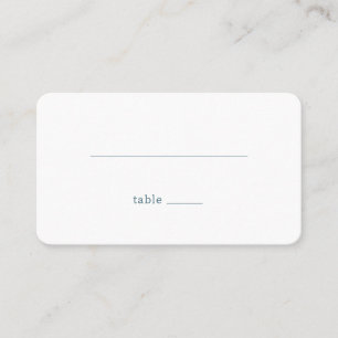 Ruhige Minimalistische Linie Platzkarte