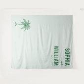 Ruhige Minze Palme Baum Wandteppich (Vorderseite (Horizontal))