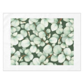 Ruhige moderne Eukalyptusblatt-Frühlings-Tischdeck Tischdecke (Vorderseite (Horizontal))