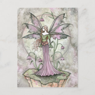 Ruhige Mond-Blumenfee Postkarte