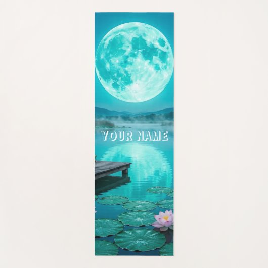 Ruhige Mondreflexion Yogamatte (Vorderseite)