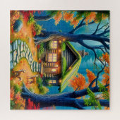 Ruhige Morgendämmerung im Wald Puzzle (Horizontal)