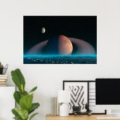 Ruhige Nacht - Platzdruck Poster (Heimbüro)