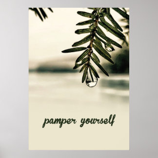 Ruhige Natur-Spa-Ästhetik Poster