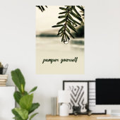 Ruhige Natur-Spa-Ästhetik Poster (Heimbüro)