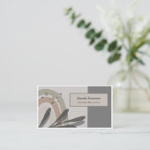 Ruhige, naturgetreue Abstrakte Visitenkarte (Stehend Vorderseite)