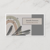 Ruhige, naturgetreue Abstrakte Visitenkarte (Vorderseite)