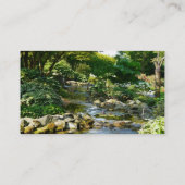 Ruhige Nebenfluss-Wasser FeatureBusiness Visitenkarte (Rückseite)