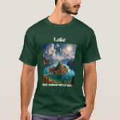 Ruhige Oase am See: T-Shirt Binnengewässer (Vorderseite)