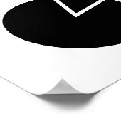 Ruhige Ökonomin am Arbeitsplatz Poster (Ecke)