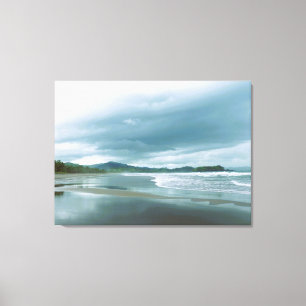 Ruhige Panama Beach gepflasterte Canvas Print Leinwanddruck