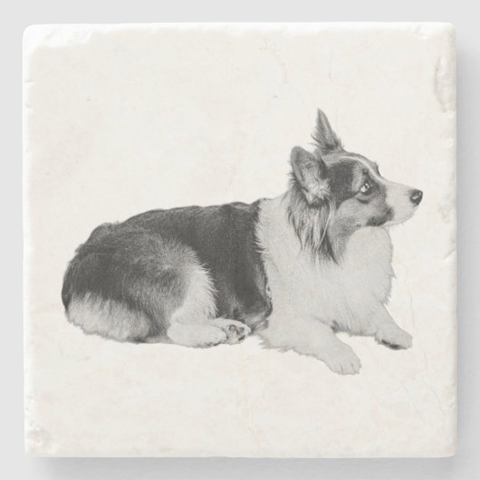 Ruhige Pause Steinuntersetzer (Vorderseite)