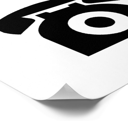 Ruhige Person am Arbeitsplatz Poster (Ecke)