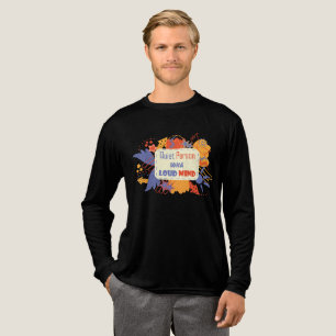 Ruhige Person mit lauter Gedanken blau gelb Tri-Blend Shirt