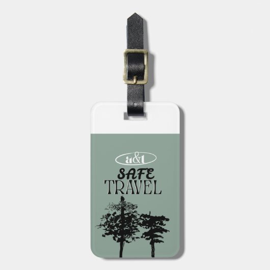 Ruhige Pines - Gepäckmarke Gepäckanhänger (Vorderseite vertikal)