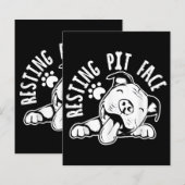 Ruhige Pit Face Funny Dog Pitbull Meme (Vorne/Hinten)
