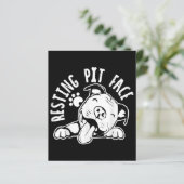 Ruhige Pit Face Funny Dog Pitbull Meme (Stehend Vorderseite)