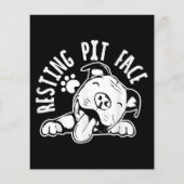 Ruhige Pit Face Funny Dog Pitbull Meme (Rückseite)