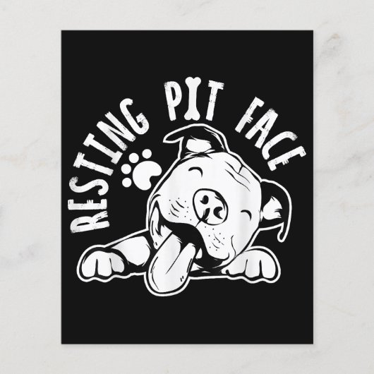 Ruhige Pit Face Funny Dog Pitbull Meme (Vorderseite)