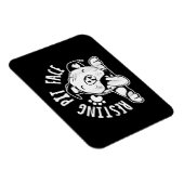 Ruhige Pit Face Funny Dog Pitbull Meme Bekleidung Magnet (Rechte Seite)