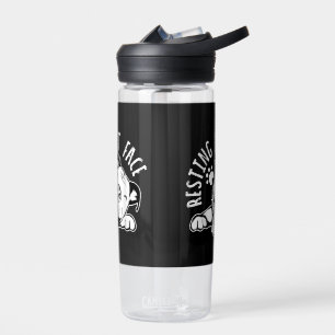 Ruhige Pit Face Funny Dog Pitbull Meme Bekleidung Trinkflasche