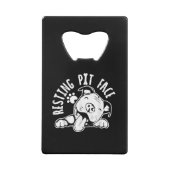 Ruhige Pit Face Funny Dog Pitbull Meme Geldbeutel Flaschenöffner (Rückseite)