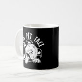 Ruhige Pit Face Funny Dog Pitbull Meme Kaffeetasse (Vorderseite Links)