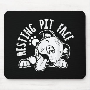Ruhige Pit Face Funny Dog Pitbull Meme Mousepad