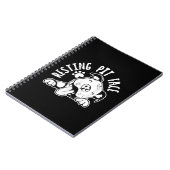 Ruhige Pit Face Funny Dog Pitbull Meme Notizblock (Linke Seite)