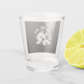 Ruhige Pit Face Funny Dog Pitbull Meme Schnapsglas (Rückseite)