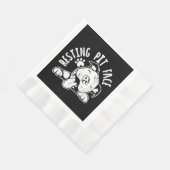 Ruhige Pit Face Funny Dog Pitbull Meme Serviette (Ecke)