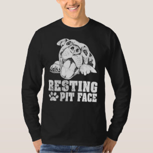 Ruhige Pit Face Funny Pitbull Funny Sweat T-Shirt