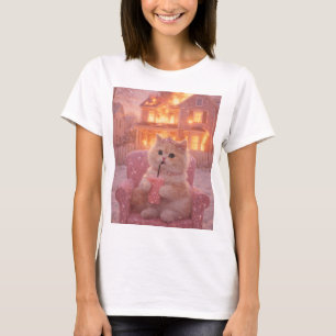 Ruhige Prinzessinnenkatze während des totalen Chao T-Shirt