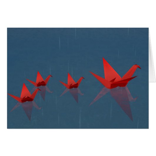 Ruhige Rainy Day Card (Vorderseite (Horizontal))
