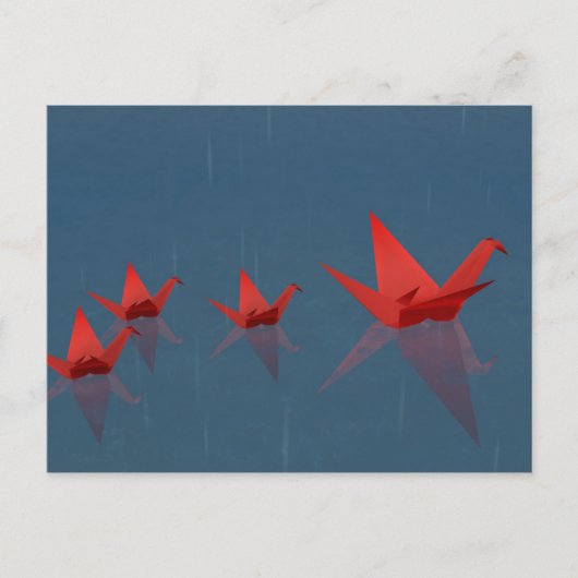 Ruhige Rainy Day Postkarte (Vorderseite)