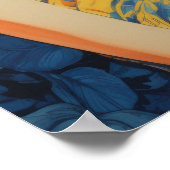 Ruhige Reflektionen: Die Frau und die Orangen Poster (Ecke)