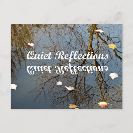 Ruhige Reflektionen Postkarte (Vorderseite)