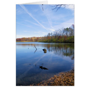 Ruhige Reflexionen - Schrifts-Karte