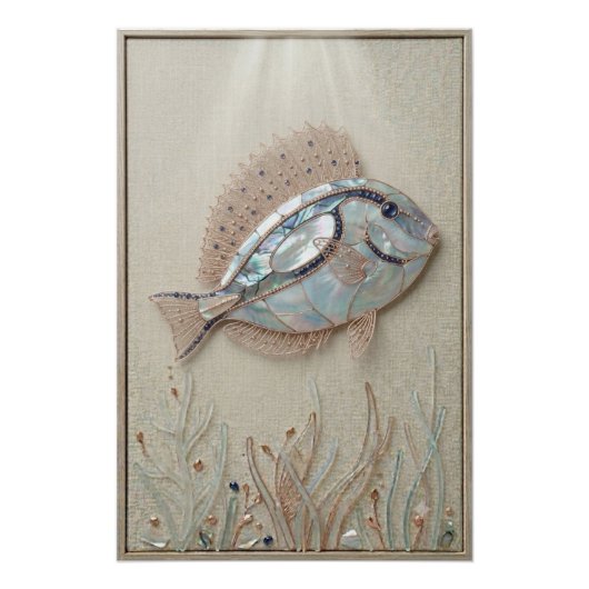 Ruhige Riff-Fisch-Wandkunst Poster (Vorderseite)