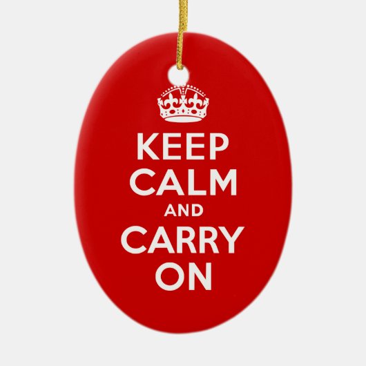 Ruhige Rot halten und weiter fahren Keramikornament (Vorne)