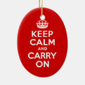 Ruhige Rot halten und weiter fahren Keramikornament (Hinten)