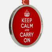 Ruhige Rot halten und weiter fahren Ornament Aus Metall (Rechts)