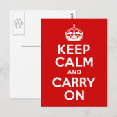 Ruhige Rot halten und weiter fahren Postkarte (Vorne/Hinten)