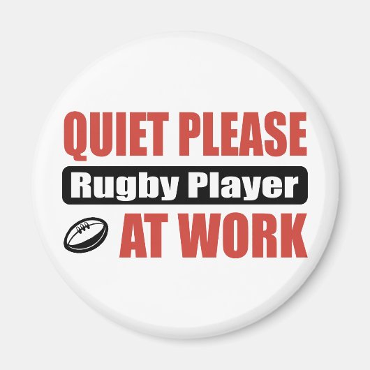 Ruhige Rugby-Player bei der Arbeit Magnet (Vorne)