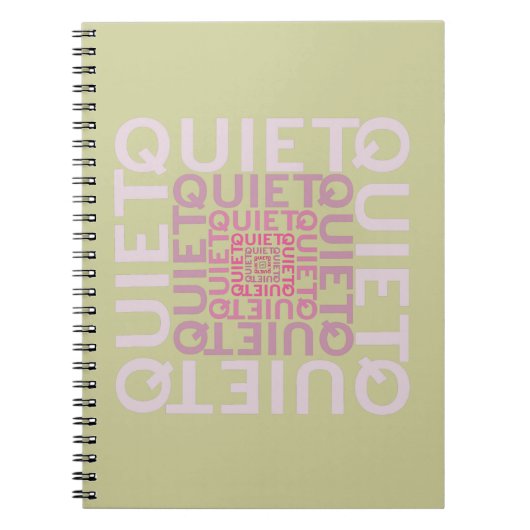 Ruhige Ruhe Notizblock (Vorderseite)