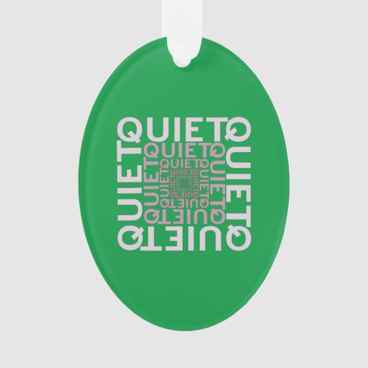 Ruhige Ruhe Ornament (Vorderseite)